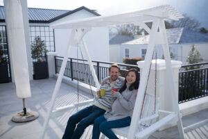 outdoor patio swings and gliders