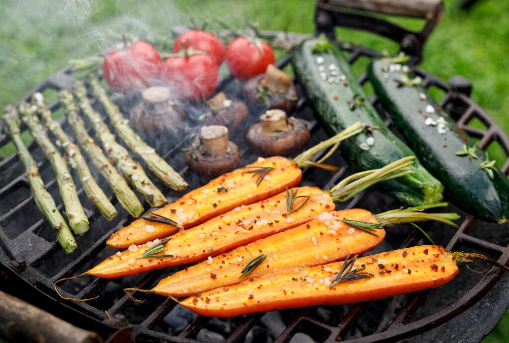 grilling vegetables