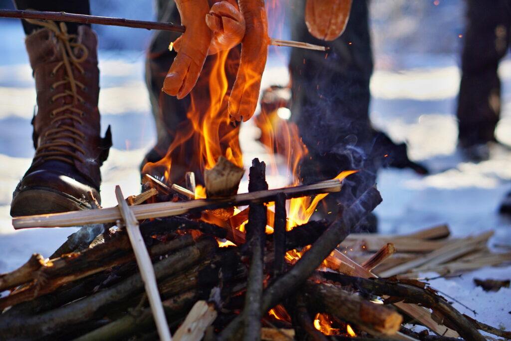 grilling outside for winter