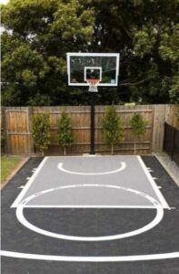 put up a basketball hoop