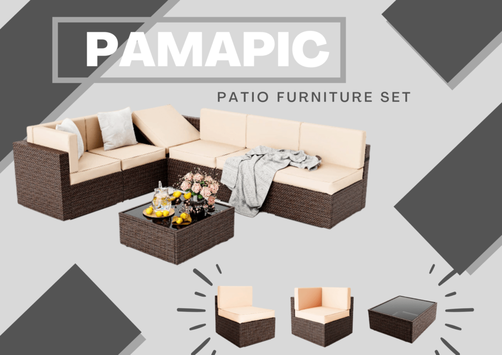 pamapic patio furniture set