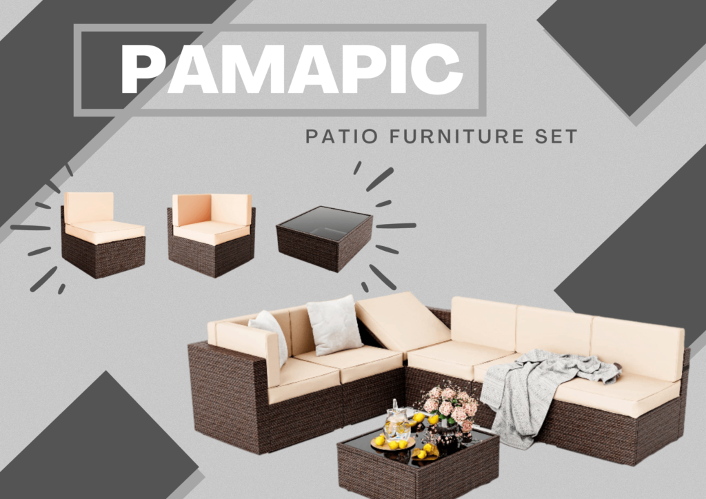 pamapic patio furniture set